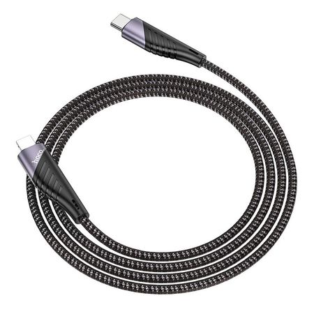 Cable Tipo C a Lightning 1.2m Hoco U95 Negro De Alta Calidad y Durabilidad