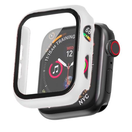 Case 360 Glass Para Apple Watch 38mm Blanco