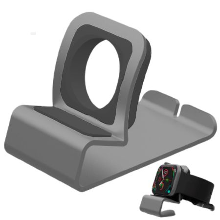 Soporte Para Apple Watch Aluminio Luxury Gris