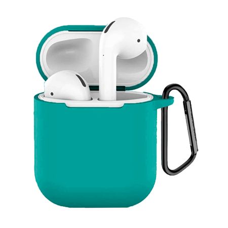 Silicone Case Con Gancho Para Airpods 1 Y 2  Jade Silicone Case Con Gancho Para Airpods 1 Y 2 Jade