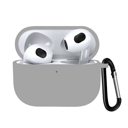 Silicone Case Con Gancho Para Airpods 3 Gris