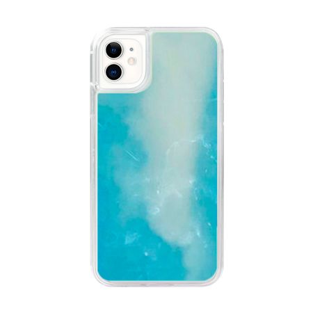 Case Arena Neón Para Iphone 12 - Celeste