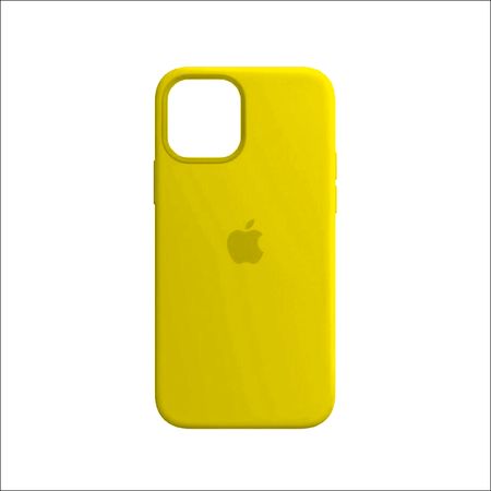 Case De Silicona Iphone 12 Amarillo