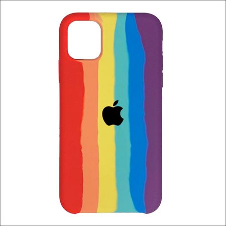 Case De Silicona Iphone 11 Mini Arcoiris