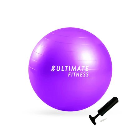 Balón Pilates 75 cm con Inflador Morado