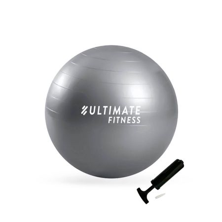 Balón Pilates 85 cm con Inflador Gris