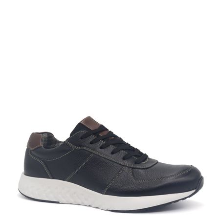 Zapatos Casuales de Cuero para Hombre KAIDA 21YOGY1 Negro Talla 39