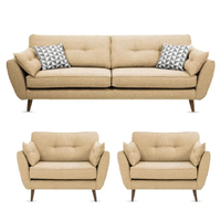 Juego de Sala Alto Hogar Vintage Altina 3 1 1 Beige