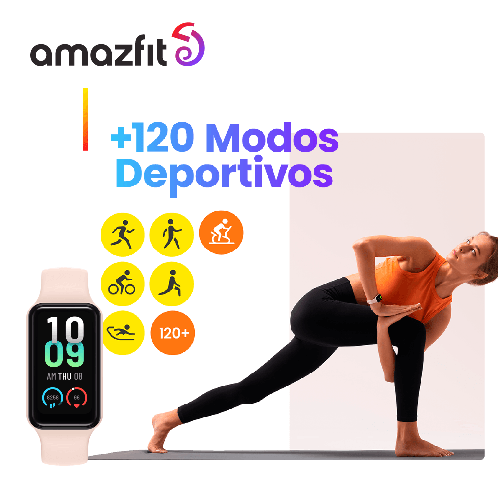 Smartwatch Amazfit Band 7 Pink Plazavea Supermercado 