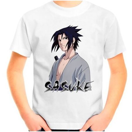 Polo Anime Sasuke Blanco Talla M