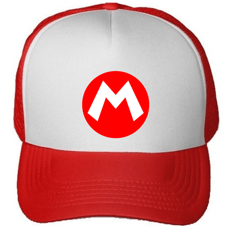 Gorra Logo Mario Bros Color Rojo