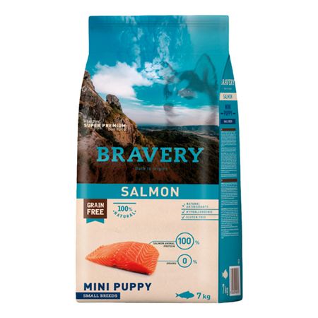 Bravery Alimento Seco Cachorro Rza Pequeña Salmón 7 kg