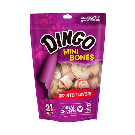 Snacks Para Perro Dingo Mini Huesos 21Un