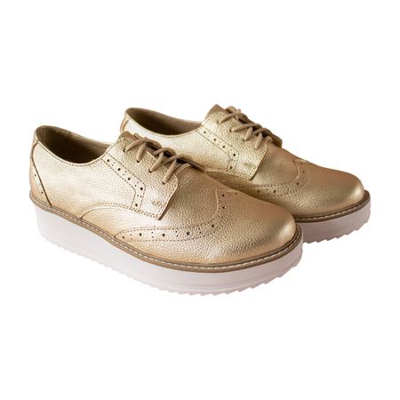 Zapato Oxford Mujer Corelli Mia Platino Talla 35