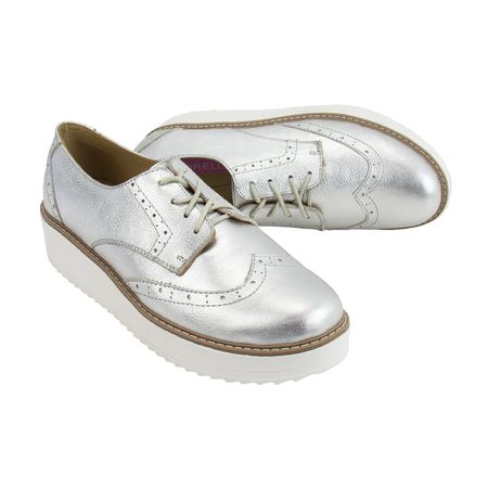 Zapato Oxford Mujer Corelli Mia Plata Talla 37