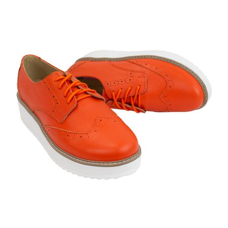 Zapato Oxford Mujer Corelli Mia Naranja Naranja Talla 37