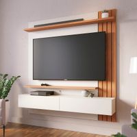 Centro De Entretenimiento Panel Pazart Muebles Honolulu Off White