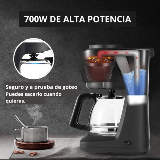 Cafetera Electrica 2 Tazas 700 W 