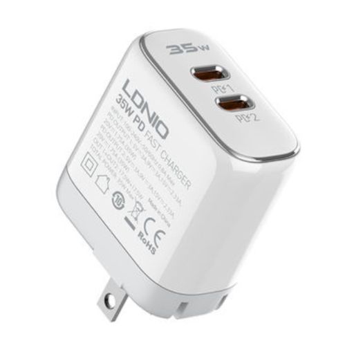 Cargador iPhone 35w Carga Rapida USB-C a Lightning