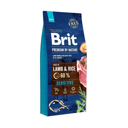 Comida para Perros Brit Premium By Nature Adult Lamb Sensitive 15 Kg