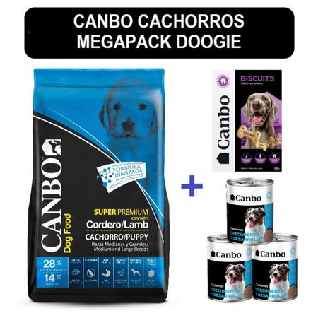 Comida para Perros Canbo Premium Cachorro Razas Medianas y Grandes Megapack Doggie 15 Kg