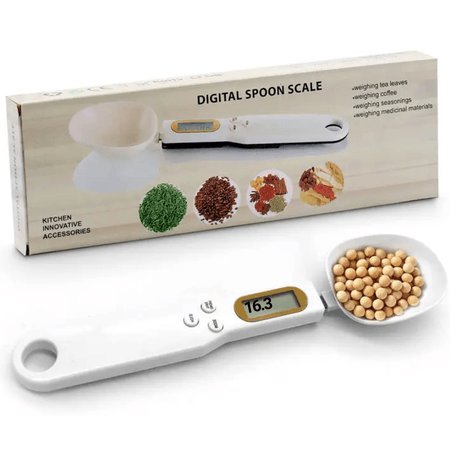 Cuchara Medidora Digital con Báscula de Cocina Balanza para Comida