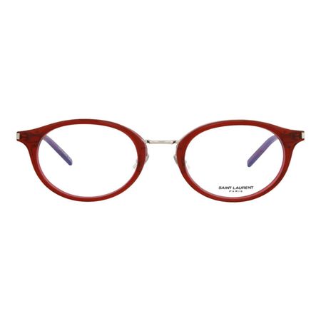 Lentes Ópticos Saint Laurent Sl91-30000188-008 Redondos Unisex en Rojo