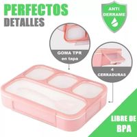 Lonchera Anti derrame de 4 Divisiones