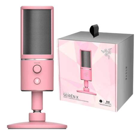 Microfono Usb Streaming Rosa Quartz Razer Seiren X