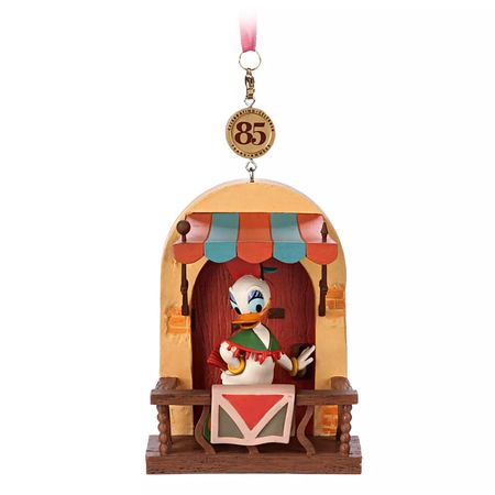 Ornamento de Navidad Disney Store Daisy Donald 85 Aniversario