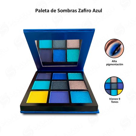 Paleta de Sombras Zafiro Azul