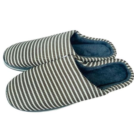 Pantuflas Para Dama y Caballeros Modelo Klulineal Pantuflas Para Caballero Modelo Klulineal Gris Talla 25