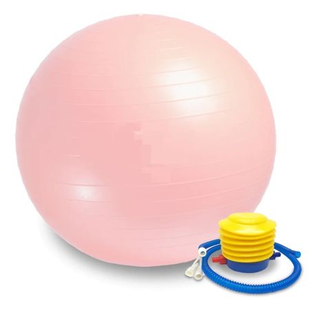 Pelota Pilates Yoga Rosado 75cm Gym