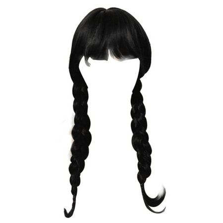 Peluca para Niñas Merlina Addams