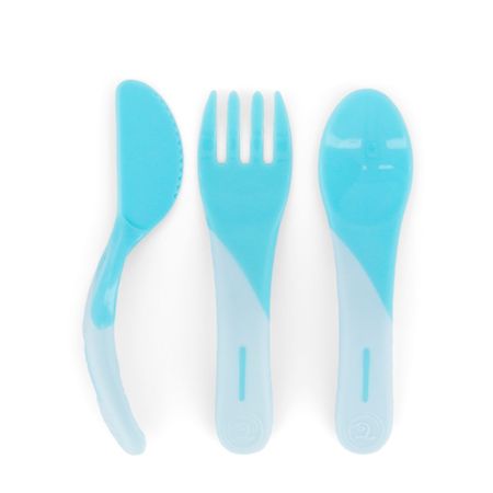 Set de Cubiertos Twistshake 6+m Celeste