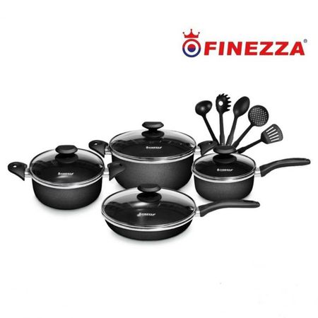 Set de Ollas Finezza FZ-1658T Antiadherentes de 13 Piezas