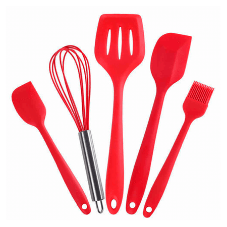 Set de Utensilios de Cocina 5 Piezas de Silicona