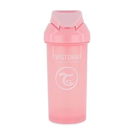 Taza de Entrenamiento con Sorbete Twistshake 360ml Rosado