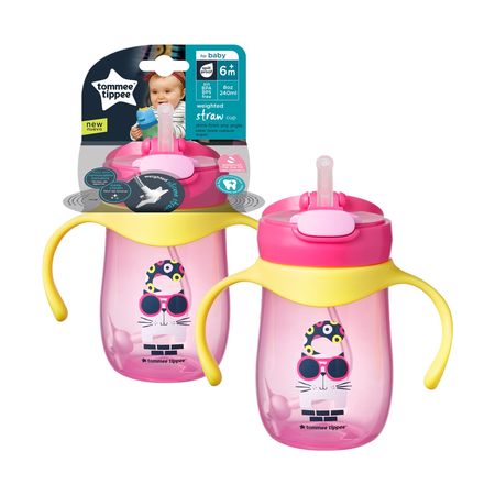 Taza Entrenamiento Sorbete Pesado Tommee Tippee 8oz Rosado