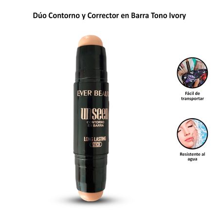 Dúo Contorno Corrector Facial Ever Beauty Ivory 02