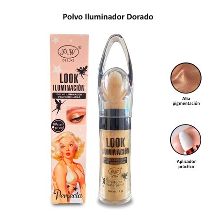 Polvo Iluminador Deluxe Perfecta Dorado