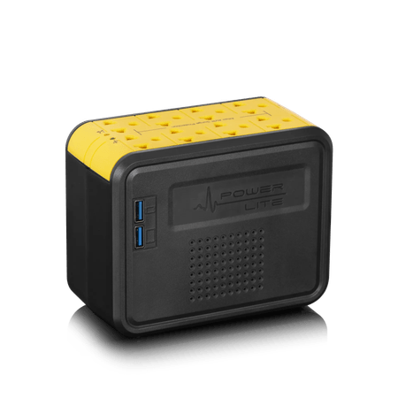 Estabilizador Power Lite PLI1100 8 Salidas 220v 2 Salidas USB 1000VA