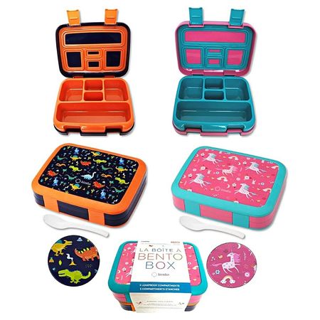 Pack de Taper Bento Box Kinsho Dinosaurios y Unicornios