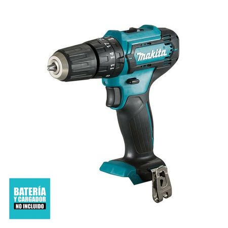 Taladro Percutor Atornillador Makita HP333DZ de 12 Voltios Mandril 3/8 Sin Batería y Cargador