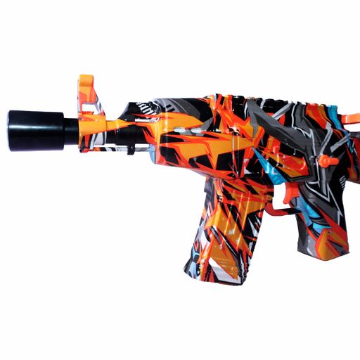 Pistola Balines Plástico Naranja