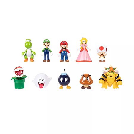 Set de Figuras Coleccionables Mario Bros La Película x 10