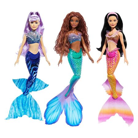 Set de Muñecas Mattel Ariel y sus hermanas La Sirenita Live Action