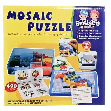 Puzzle Mosaico 490 Piezas Didactico para Niños