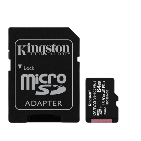 Tarjeta De Memoria Sdcs2/64Gb Kingston Canvas Seclet Plus