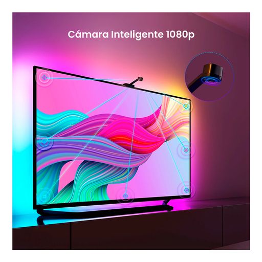  Govee Retroiluminación LED para TV, retroiluminación de TV  RGBIC para televisores de 55 a 65 pulgadas, luces LED inteligentes para TV  con Bluetooth y control Wi-Fi, funciona con Alexa y Google 